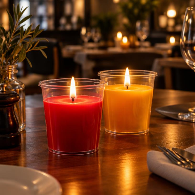 120 Rocket Candles Relight navulkaarsen rood – 24 uur